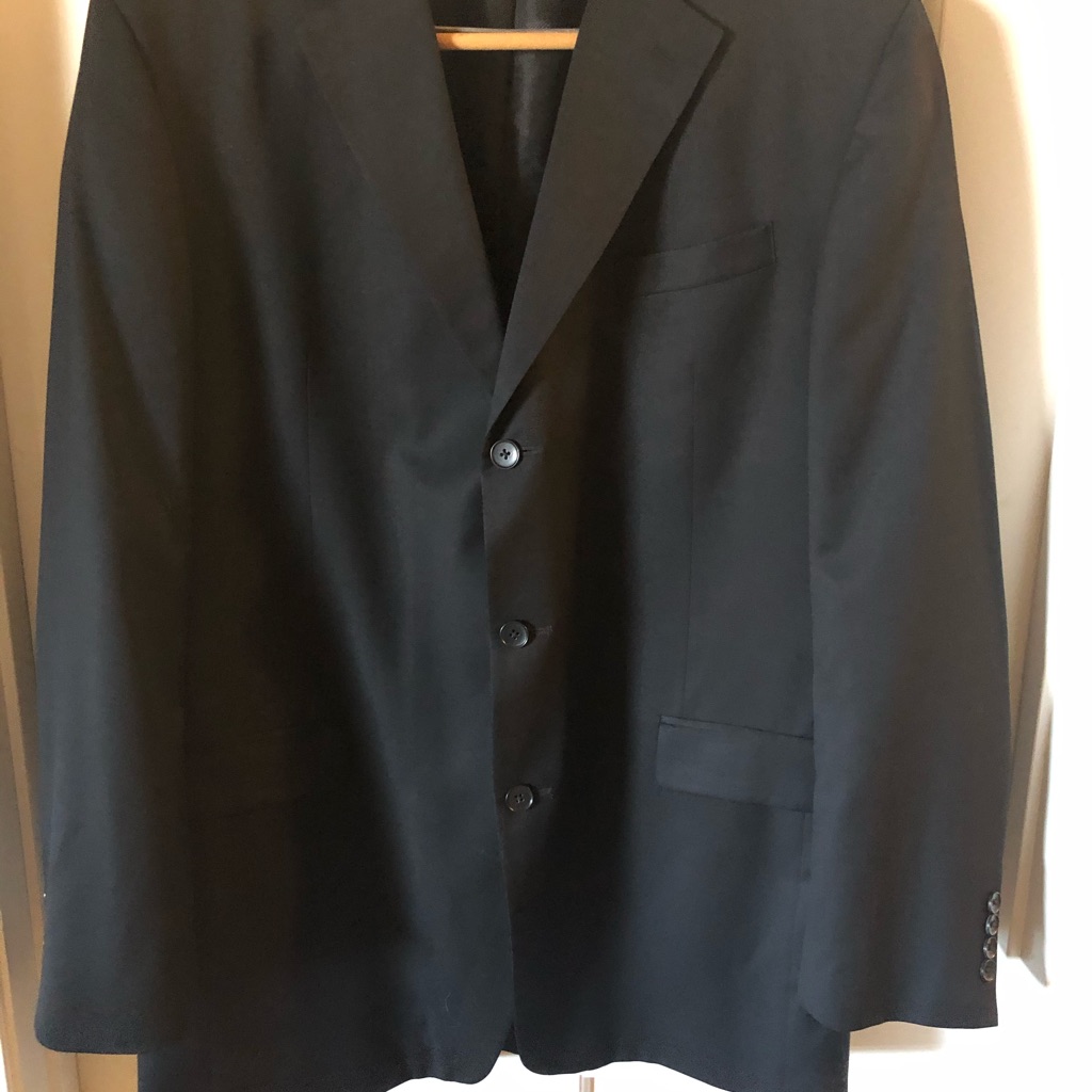 Mens Black Suit Jacket Size 44l Mens Black Suit Jacket Size 44l